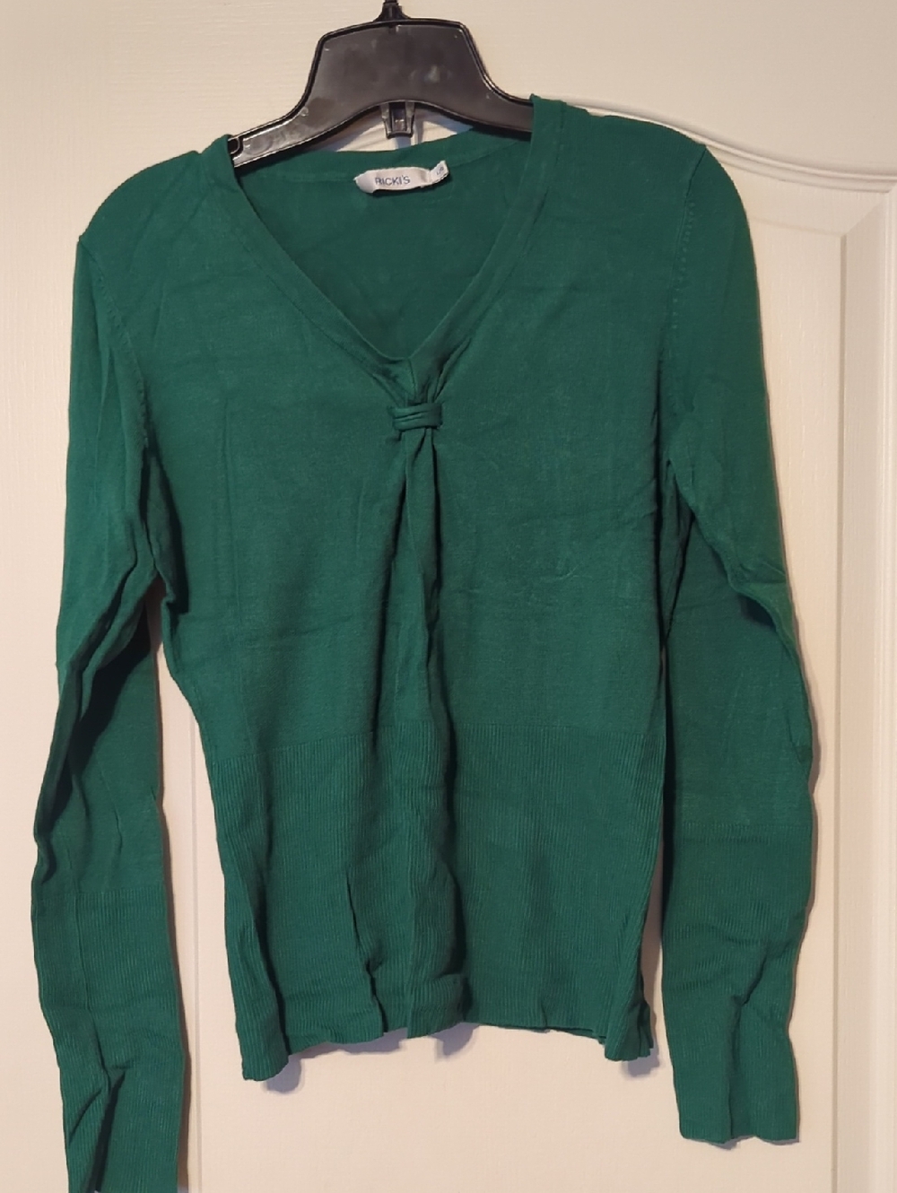 Ricki's Emerald Green V-Neck Sweater